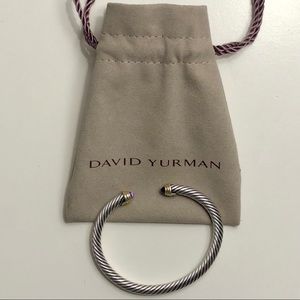 David Yurman Cable Bracelet, Amethyst stone